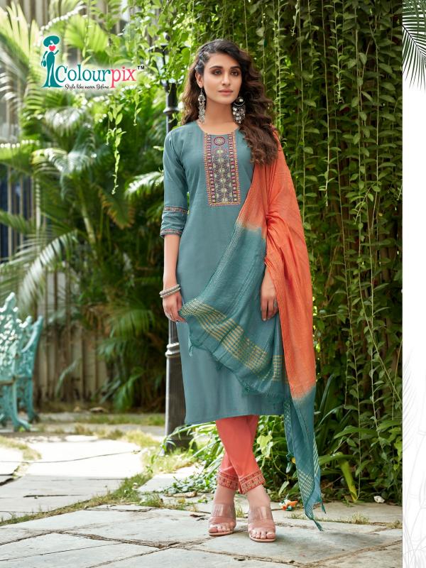 Colourpix Mahi Vol 1 Fancy Viscose Kurti With Bottom Dupatta Collection